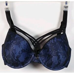 Marlies Dekkers Bra 34DDD/F Cage Design Padded Balcony Plunge Mob Wife Romantic